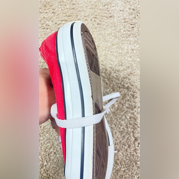 Converse Classic Red and White Sneakers - Picture 7 of 12